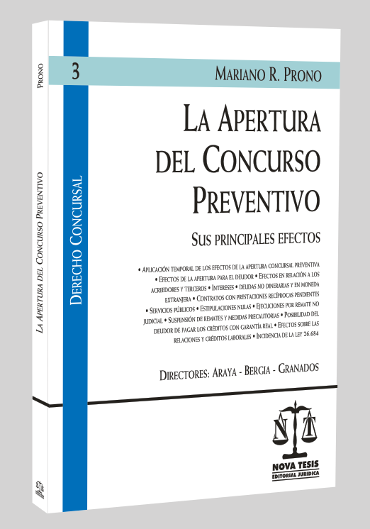 La Apertura del Concurso Preventivo